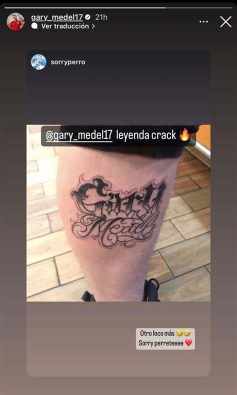 Gary Medel le tira las orejas a fanático que se tatuó su nombre - La Tercera