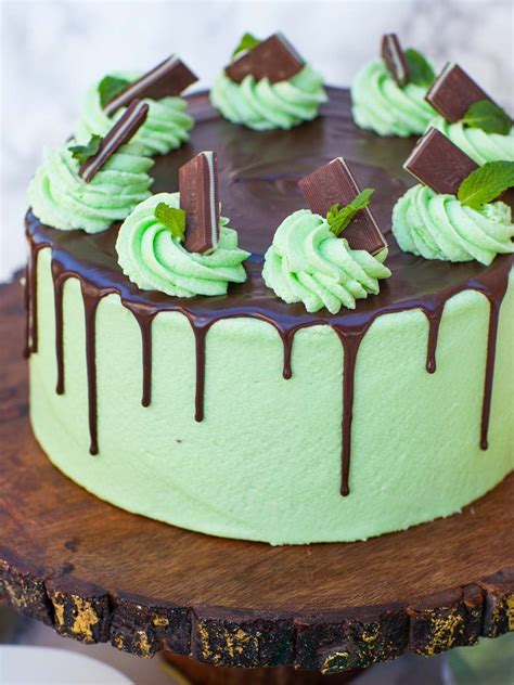 Mint Chocolate Cake with Chocolate Ganache (video) - Tatyanas Everyday Food