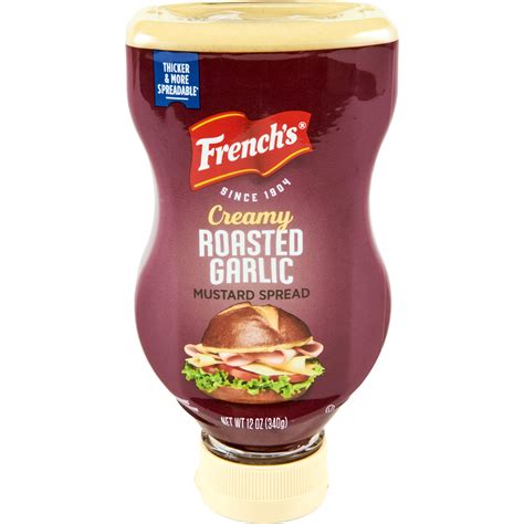 French's Creamy Roasted Garlic Mustard, 12 oz - Walmart.com