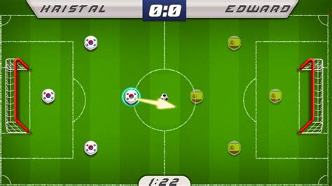 🕹️ Play Soccer Online Game: Free HTML Shuffleboard Styled Soccer Video Game