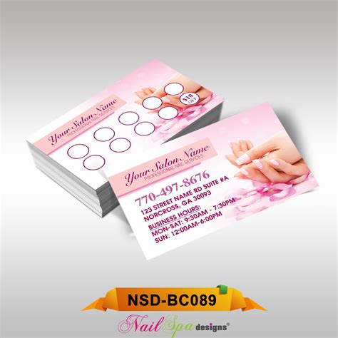 Nail Spa Business Card BC089 – 911Prints || 24hr Printing & Marketing Services