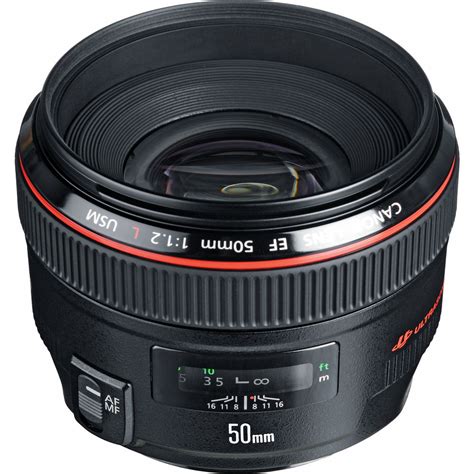 Canon EF 50mm f/1.2L USM Lens 1257B002 B&H Photo Video