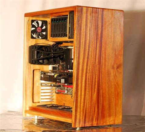 Solid mahogony wood pc case | Wood computer case, Pc cases, Diy pc case