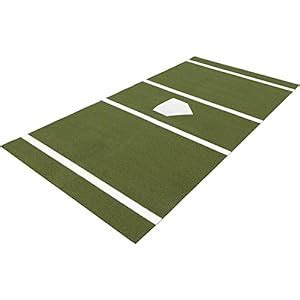 Amazon.com : Baseball Home Plate Turf Mat for Batting Cages 6 ft. x 12 ft. Green : Patio, Lawn ...