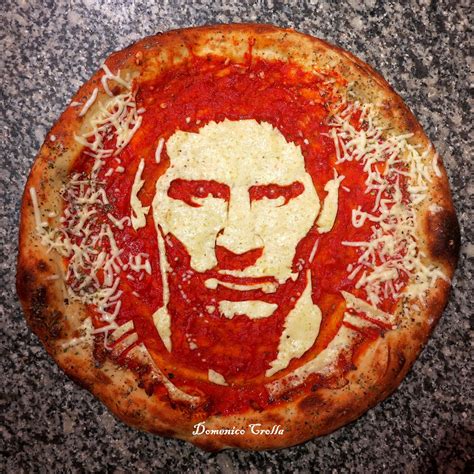 Messi 'Mozza' Pizza, by Domenico Crolla. Mozza Pizza, Pizza Art, Us Foods, Love Pizza, Lionel ...