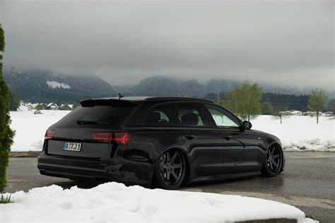 Dominating All-black Audi A6 Avant With Air Suspension And ROtiform Rims — CARiD.com Gallery