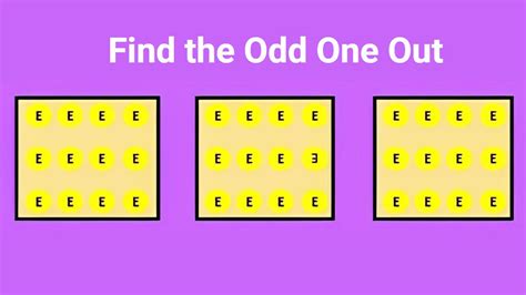 Seek and Find Puzzle: Only the brightest minds will find the odd one out in 4 seconds. Are you ...