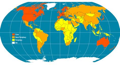 Core / Periphery Division of the World | The Geography of Transport Systems