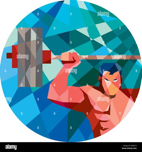 3d muscle man lifting barbell hi-res stock photography and images - Alamy