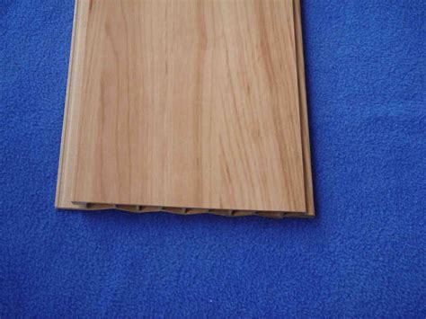 Bathroom Waterproof Wood UPVC Wall Panels With Brushed Surface