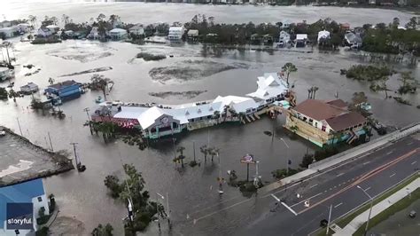 Kayakers Paddle Along in Flooded Gulf Shores Streets in the Aftermath ...