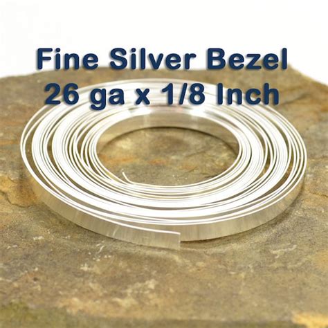 Fine Silver Bezel Wire 26 Gauge 1/8 Inch by ThunderMoonWire