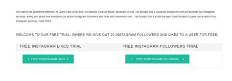 Free Instagram Followers and Likes Trial Sites - 20, 30, 50, 100