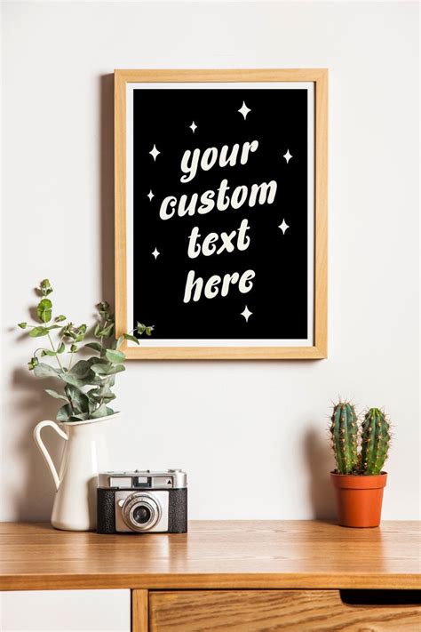 Custom Quote Print Custom Poster Custom Wall Art Custom Text - Etsy