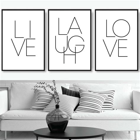 Black and White Wall Art Set of 3 Black White Prints Wall Art | Etsy