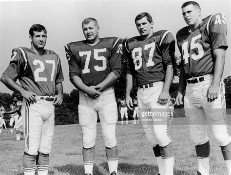 Boston Patriots players Joe Bellino ; Ed Toner ; Bobby Nichols ; Ray ...