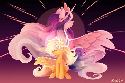 ArtStation - MLP art: Sunshine and Princess Celestia