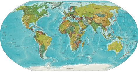 World Relief Map,Map of the World, Wall Map of World, World Map Murals