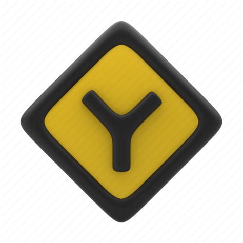 Yintersection, intersection, y, traffic, road, sign icon - Download on Iconfinder