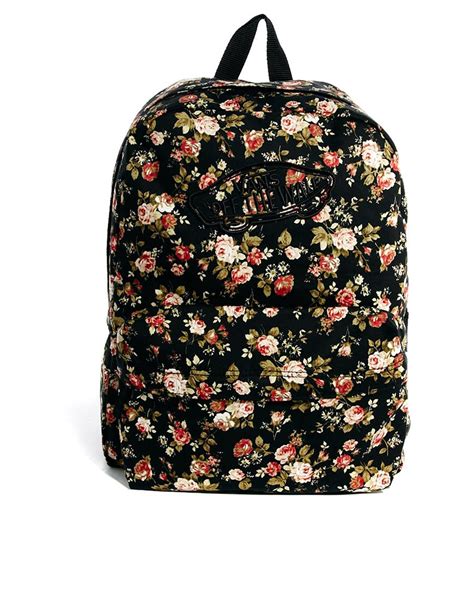 Vans Realm Floral Backpack in Floral (Floralblack) | Lyst