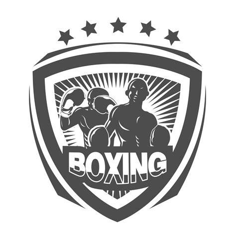 Black and white boxing logo.It's for winner concept 23579974 PNG