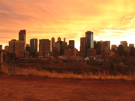 Calgary Sunset | Downtown Calgary with an awesome evening sk… | RAF-YYC ...