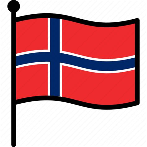 Flag, norway, norwegian icon