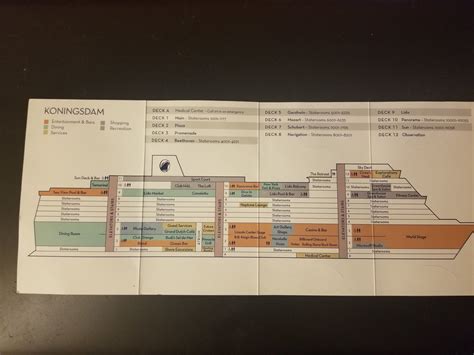 Koningsdam Deck Plan - Holland America Line - Cruise Critic Community