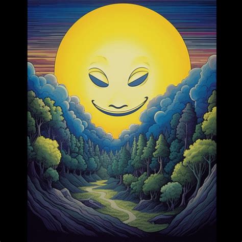 Fantasy Moon With Smiling Face Free Stock Photo - Public Domain Pictures