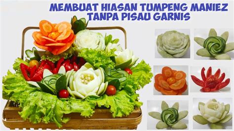 Cara Mudah Membuat Hiasan Tumpeng// Pakai Pisau Dapur (Part 2) - YouTube