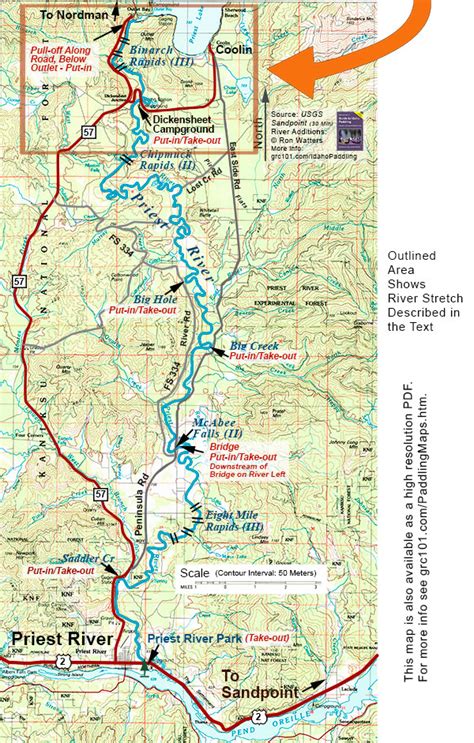 Map Of Priest Lake Idaho - Valley Zip Code Map