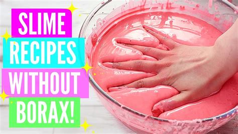 Testing Popular No Borax Slime Recipes! How To Make Slime Without Borax AND GLUE! - YouTube