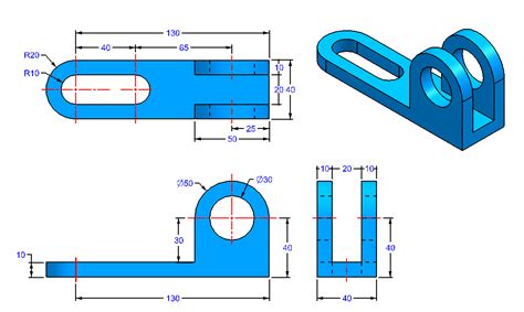 AutoCAD_3D_Exercise_36 practice drawings for beginners | Autocad ...