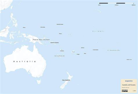 Free Maps of Australia and Oceania | Mapswire