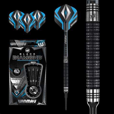 Winmau Black Diamond Soft Tip Darts - 18g (16g barrels only) - Break ...