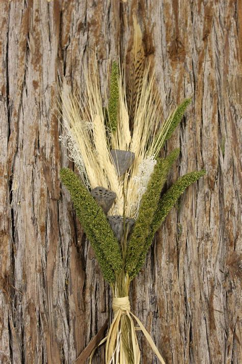 Dried Millet & Wheat Bouquet 24in | Dried flower bouquet, Dried bouquet ...