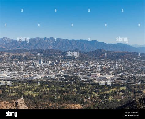 Aerial view of Glendale downtown at Los Angeles Stock Photo - Alamy