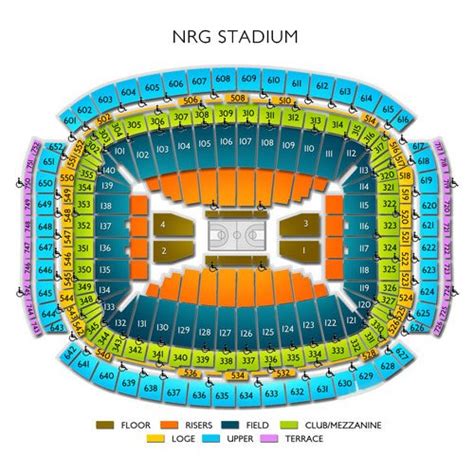 reliant stadium seating chart