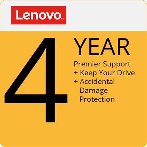 Lenovo 4-Year Warranty with On-Site Service, Premier 5PS0N73191