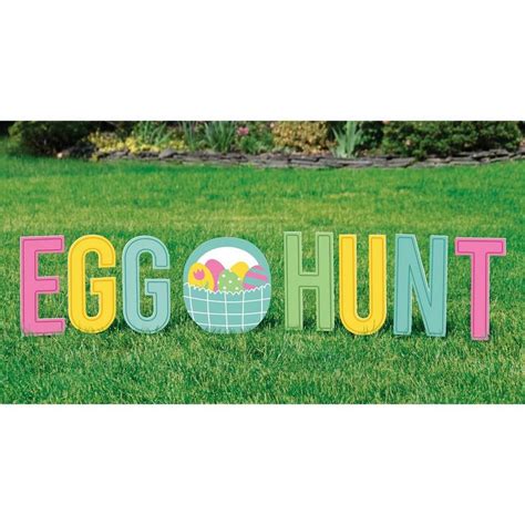 Easter Egg Hunt Yard Decorating Kit | Party City