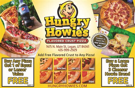 Hungry Howie's Flavored Crust Pizza - Cache Valley Savings Guide