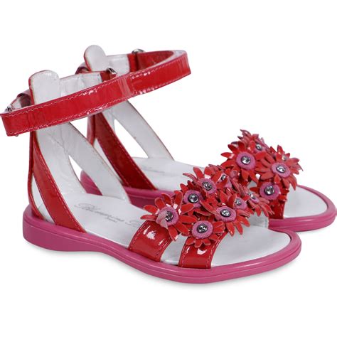 Miss Blumarine Girls Sandals in Red - BAMBINIFASHION.COM