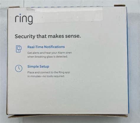 Ring Glass Break Sensor for Ring Alarm White Real-Time Notifications NEW BOX 840080544144 | eBay