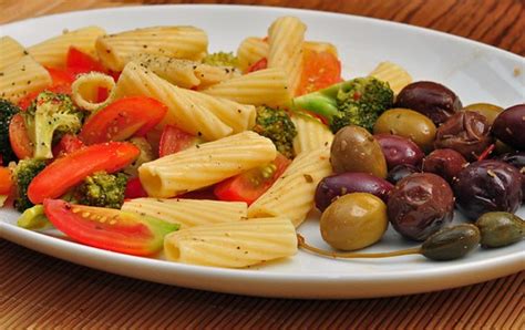 Mmm... Pasta salad with olives and caper berries | jeffreyw | Flickr