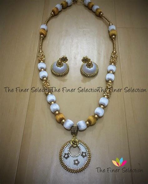Silk Thread Jewelry, Indian Jewelry, Charm Bracelet, Bracelets, Custom, Handmade, White, Fashion ...