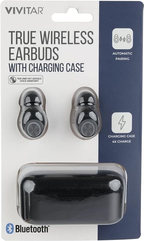 Amazon.com: Vivitar True Wireless Bluetooth® Earbuds, Black : Electronics