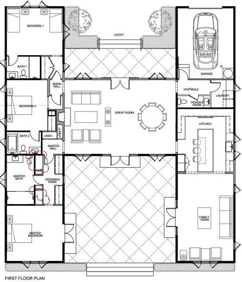 Elegant H Shaped Ranch House Plans - New Home Plans Design