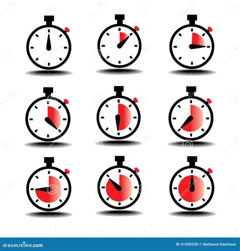 Clock Count Time Stock Illustration - Image: 41500530