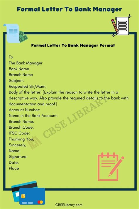 Formal Letter To Bank Manager | How to Write The Formal Letter To Bank Manager?, Format, Samples ...