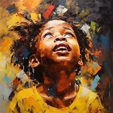 African Portraits Art, African Art Paintings, Pastel Portraits, Kids Portraits, Colorful ...